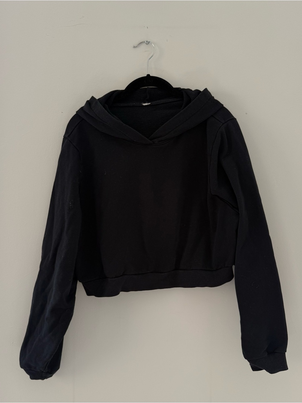 Alo Crop Black Hoodie